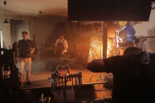 Bilder vom Set